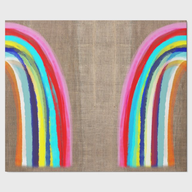 Papier Cadeau arc-en-ciel (Couture)