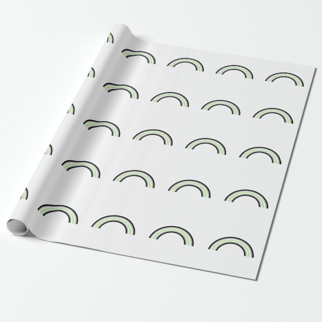 Papier Cadeau Arc-en-ciel agender (Déroulé)