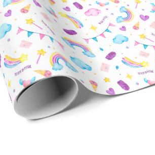 Papier Cadeau Arc-en-ciel - Croire en la magie