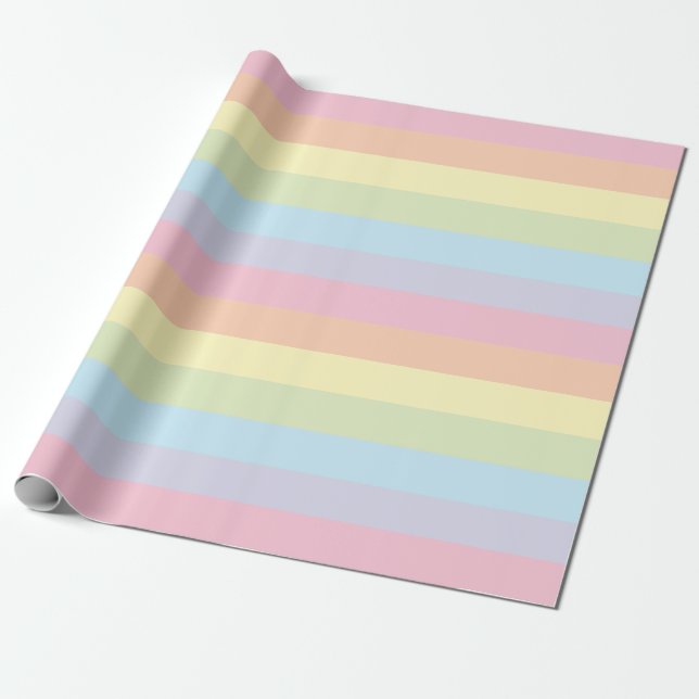 Papier Cadeau Arc-en-ciel de Pastel (Déroulé)