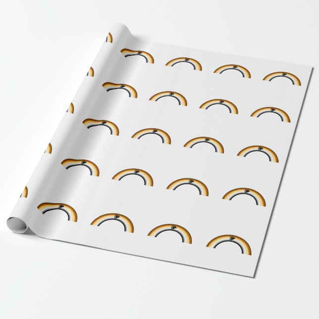 Papier Cadeau Arc-en-ciel Ours (Déroulé)