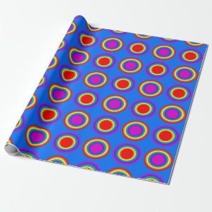Papier Cadeau Arc-en-ciel super des cercles concentriques