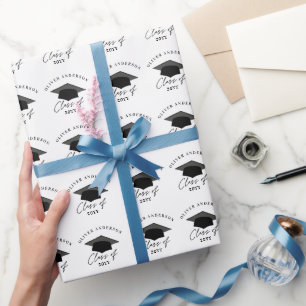 Papier Cadeau Arc moderne minimaliste élégant emballage de gradu