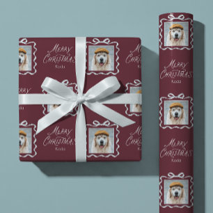 Papier Cadeau Arc personnalisé pour animaux de compagnie Chien C