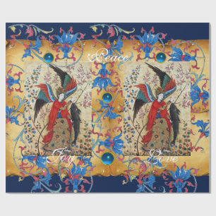 PAPIER CADEAU ARCHANGEL RAPHAEL ET PARCHEMENT DE NOËL AUX POISSO