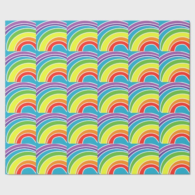 Papier Cadeau Arcs-en-ciel (Couture)