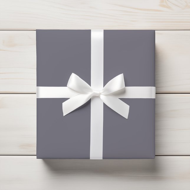 Papier Cadeau Ardoise mute subtile Gris Lilac solide (Créateur téléchargé)