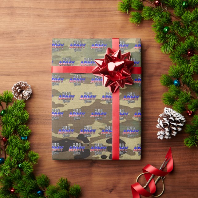 PAPIER CADEAU ARMÉE 250 ANS (Cadeau de vacances)