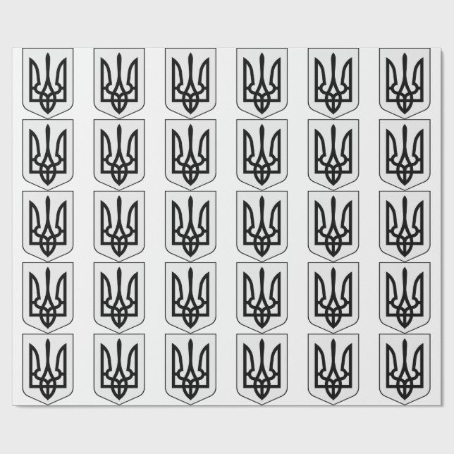 Papier Cadeau Armoiries de l'Ukraine (Plat)
