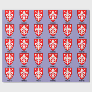 Papier Cadeau Armoiries de lys florentin, Beaux-Arts