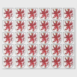 Papier Cadeau Armoiries de Poméranie Art majestueux du Griffon