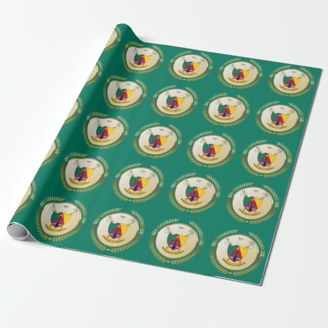 Papier Cadeau Armoiries du Cameroun (Déroulé)