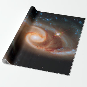 Papier Cadeau Arp 273 galaxies de la rose photo Hubble de l'espa