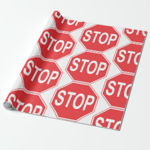 Papier Cadeau arrêt du signe