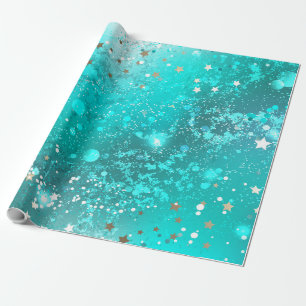 Papier Cadeau Arrière - plan à huile Turquoise de la menthe