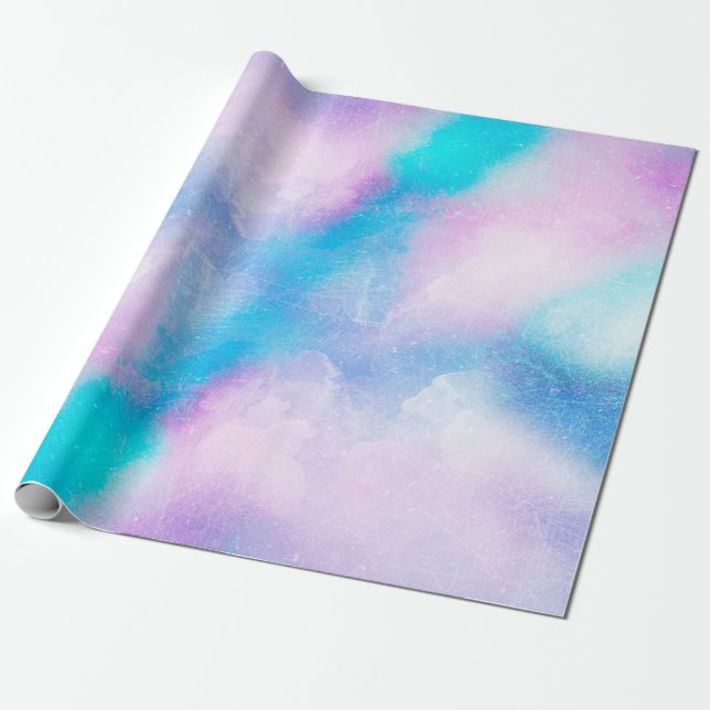 Papier Cadeau Arrière - plan art aquarelle abstraite (Déroulé)