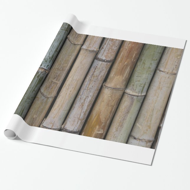 Papier Cadeau Arrière - plan bambou (Déroulé)