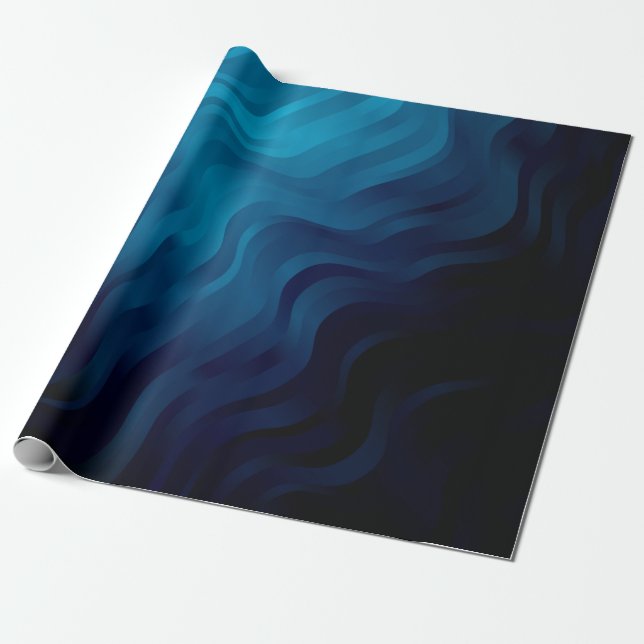 Papier Cadeau Arrière - plan BLEU foncé avec lignes. Illustratio (Déroulé)