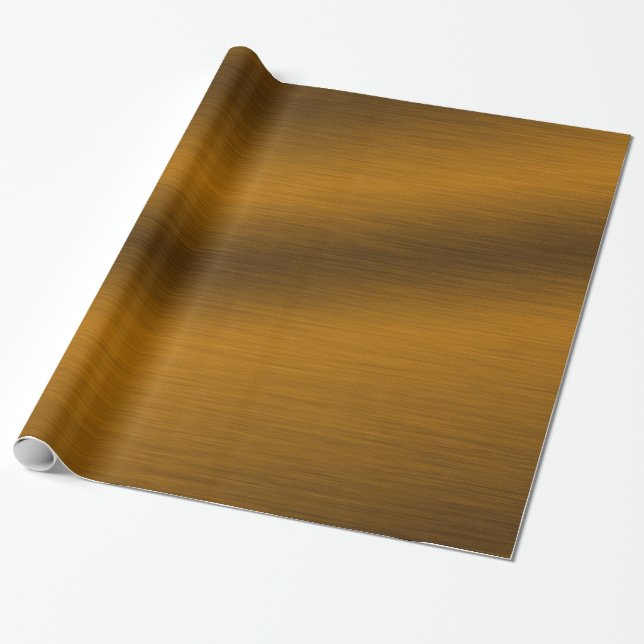 Papier Cadeau Arrière - plan de bronze brossé (Déroulé)