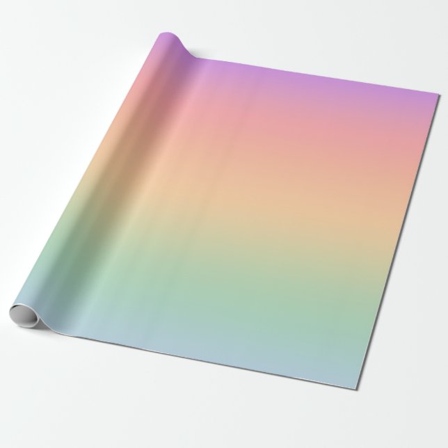 Papier Cadeau Arrière - plan de dégradé de couleur arc-en-ciel (Déroulé)