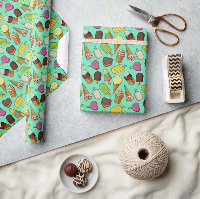 Papier Cadeau Arrière - plan de glace (Artisanat)