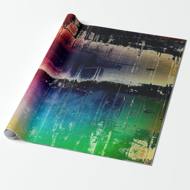 Papier Cadeau Arrière - plan de grunge traditionnel, texture ray (Déroulé)