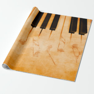 Papier Cadeau arrière - plan de musique Abstraite - Clavier et m