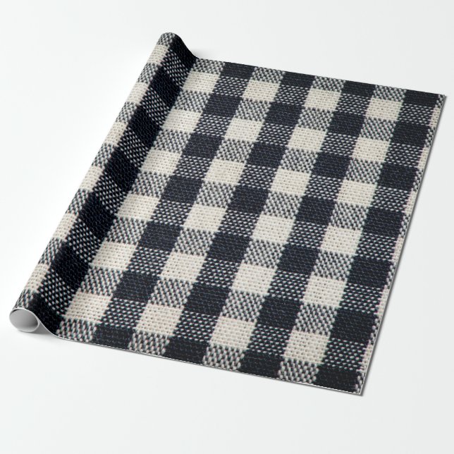Papier Cadeau Arrière - plan de texture coton plaid. (Déroulé)