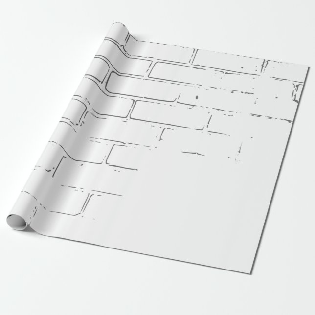 Papier Cadeau Arrière - plan de texture murale de briques (Déroulé)