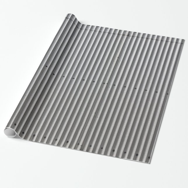 Papier Cadeau Arrière - plan en métal ondulé (Déroulé)