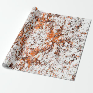 Papier Cadeau Arrière - plan grunge brun foncé. Noir blanc orang