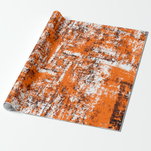 Papier Cadeau Arrière - plan grunge brun foncé. Noir blanc orang
