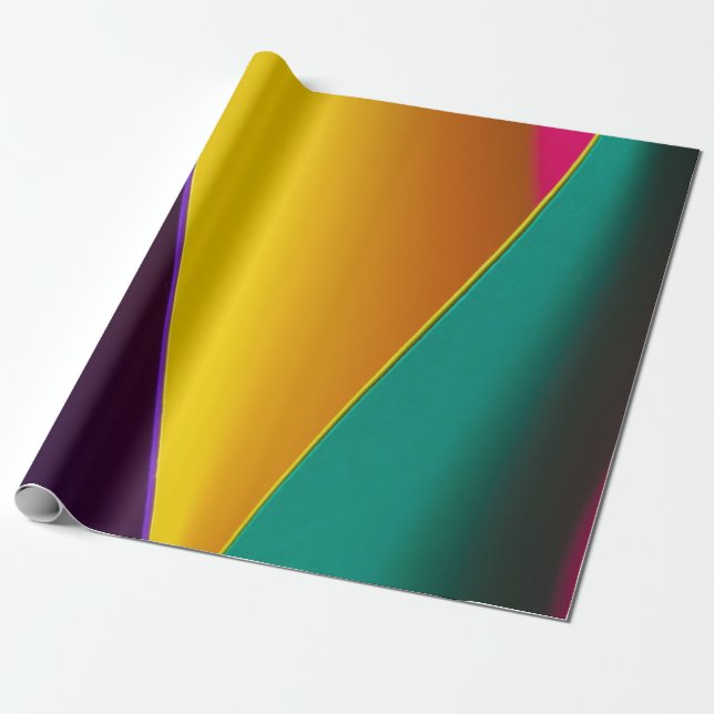 Papier Cadeau arrière - plan multicolore Abstrait (Déroulé)