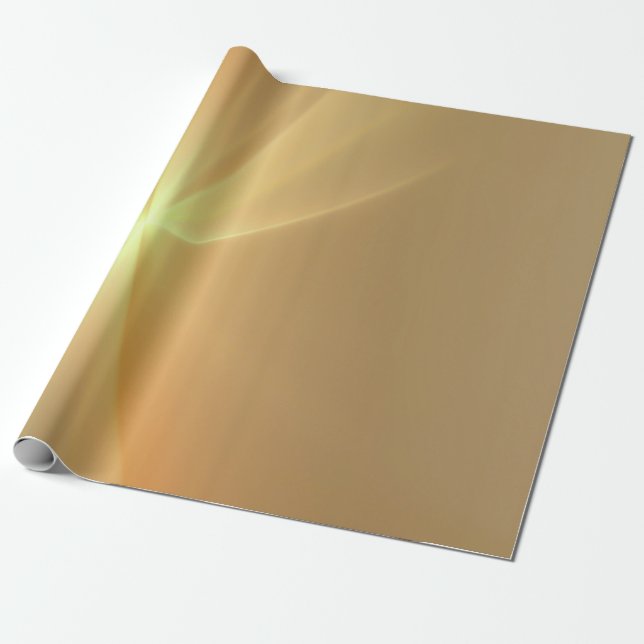 Papier Cadeau Arrière - plan or orange fractal (Déroulé)