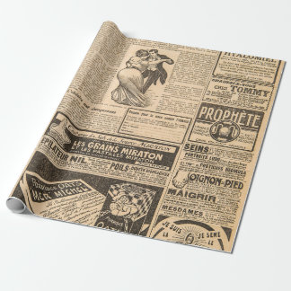 Papier Cadeau Arrière - plan papier usagé. Pages de vieux journa