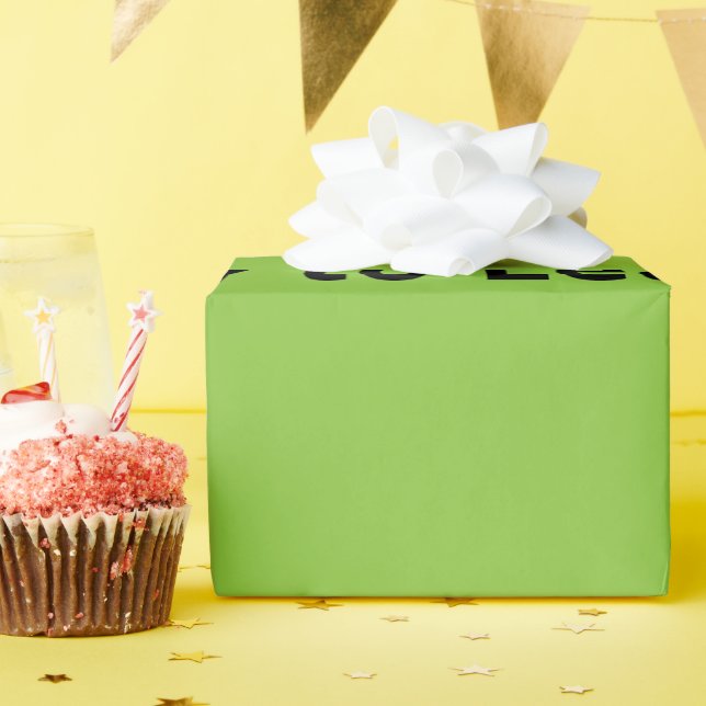 Papier Cadeau Arrière-plan vert citron plat – Texture scolaire (Fête d'anniversaire)