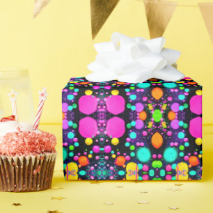 Papier Cadeau art abstrait brillant