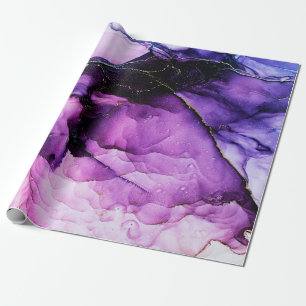 Papier Cadeau Art abstrait de luxe peinture fluide arrière - pl