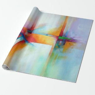 Papier Cadeau Art Abstrait moderne Anniversaire Noël Cool cadea