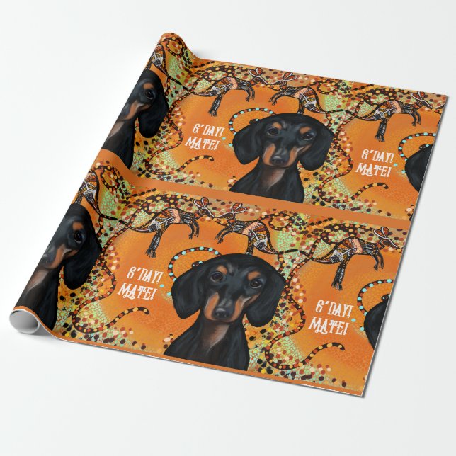 PAPIER CADEAU ART AUSTRALIEN (Déroulé)