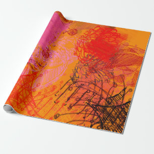 Papier Cadeau Art contemporain. Artisanat artisanal. Texture col