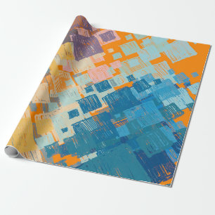 Papier Cadeau Art contemporain. Texture colorée. Art moderne