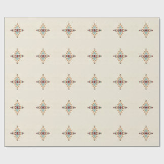 Papier Cadeau Art de motif de broderie géométrique marocain pers