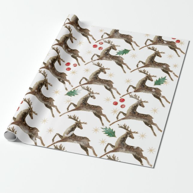 Papier Cadeau Art de Noël à ficelle (Déroulé)
