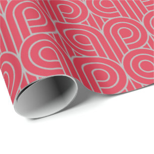 Papier Cadeau Art Déco Motif 07 - Espagnol Gris sur le Paradise