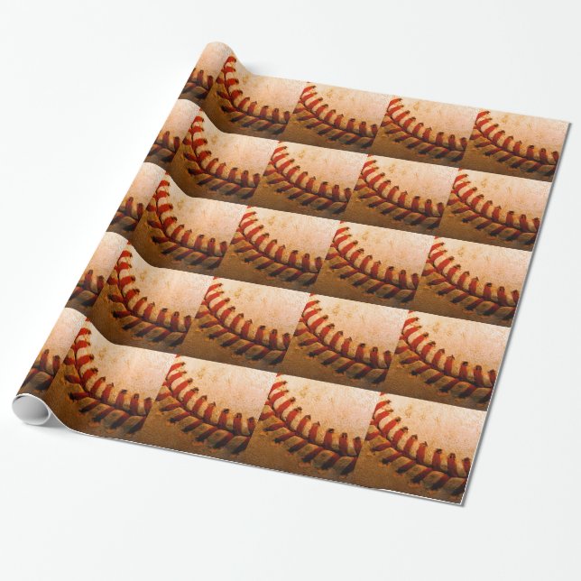 Papier Cadeau Art du baseball (Déroulé)