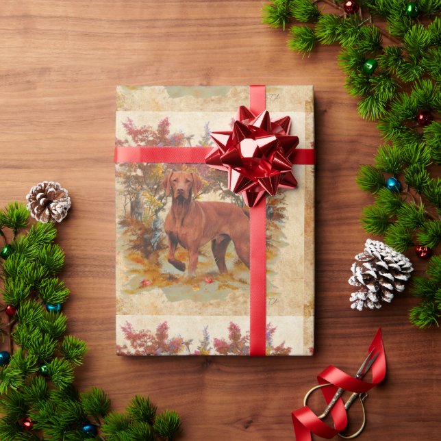 Papier Cadeau Art du Braque Hongrois (Cadeau de vacances)