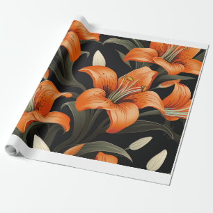 PAPIER CADEAU ART FLORAL #1
