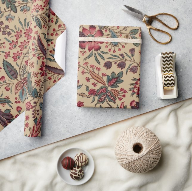 Papier Cadeau Art floral de la tapisserie (Artisanat)