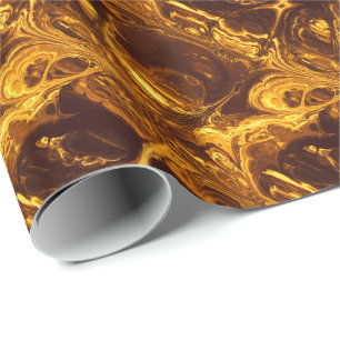 Papier Cadeau Art fractal incendie 1